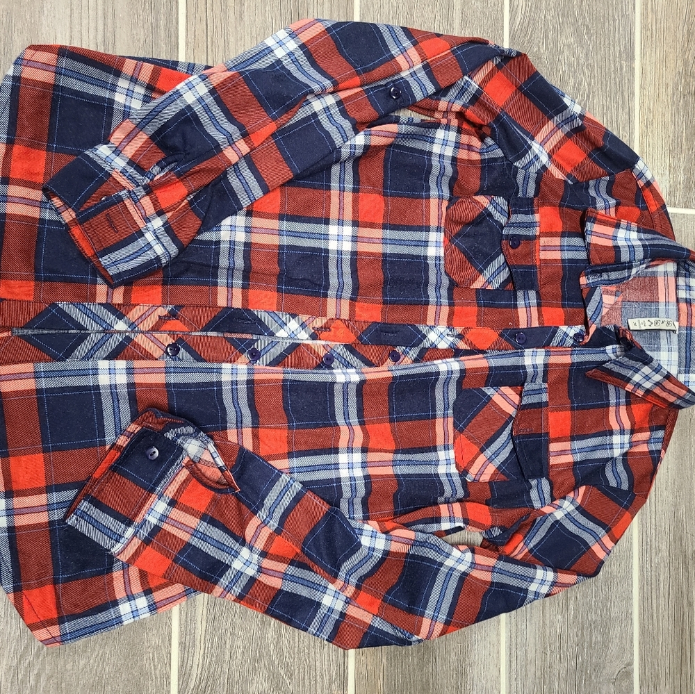 RnB Plaid Long Sleeve Top